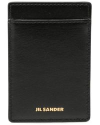 Jil Sander - Magnetic Leather Card Holder - Lyst