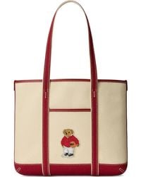 Polo Ralph Lauren - Polo Bear Canvas Tote Bag - Lyst