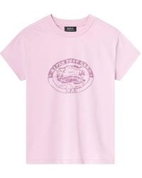 A.P.C. - Graphic-Print Cotton T-Shirt - Lyst