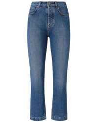 Pinko - Jean Court À Effet Délavé - Lyst