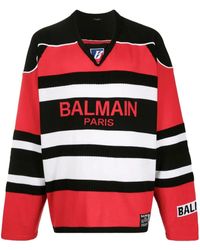Balmain - V-Neck Knitwear - Lyst