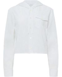JW Anderson - Cropped-Hemd mit Kapuze - Lyst