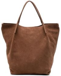 Loro Piana - Xl Bale Suede Tote Bag - Lyst