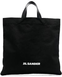 Jil Sander - Sac cabas à logo imprimé - Lyst