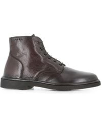 Alexander Hotto - Lace-Up Leather Ankle Boots - Lyst