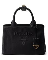 Prada - キャンバス ハンドバッグ - Lyst