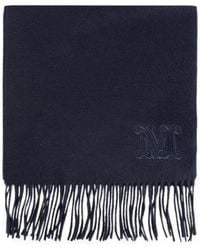 Max Mara - Fringed Logo-Embroidered Scarf - Lyst
