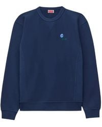KENZO - Tulip-Embroidered Sweatshirt - Lyst