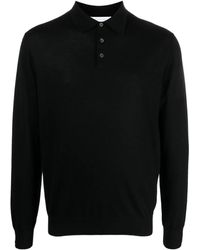 Cruciani - Fine-Knit Long-Sleeved Polo Shirt - Lyst