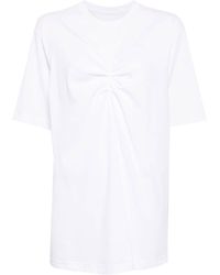 JNBY - Ruched Short-sleeved T-shirt - Lyst