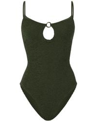 Hunza G - Toni Ring-Detail Swimsuit - Lyst