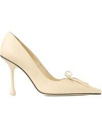 Jimmy Choo - 85Mm Scarlett Lace-Up Pointed-Toe Pumps - Lyst