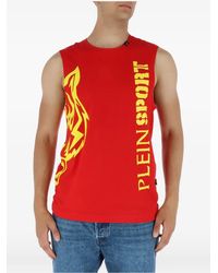 Philipp Plein - Logo-Print Tank Top - Lyst