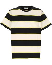 McQueen - Striped Pocket T-Shirt - Lyst