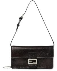 Fendi - Tuve Portemonnaie Mit Logo-Schild - Lyst