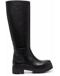 Societe Anonyme Mid-calf Leather Boots - Black
