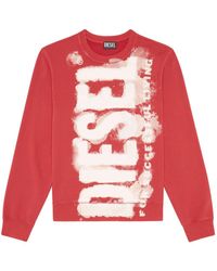 DIESEL - S-ginn-e5 Logo-print Sweatshirt - Lyst