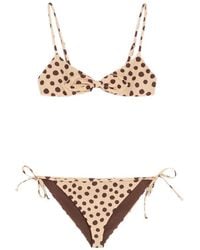 Valentino Garavani - Maillot De Bain Plus De Pois Dalmata En Lycra À Pois - Lyst