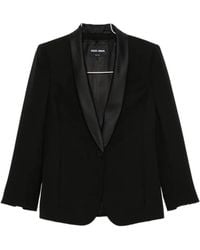 Giorgio Armani - Satin-Lapel Single-Breasted Jacket - Lyst