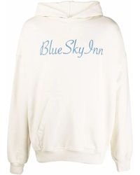 BLUE SKY INN - Logo-Embroidered Cotton Hoodie - Lyst
