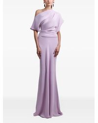 Gemy Maalouf - Asymmetrical Draped Maxi Dress - Lyst