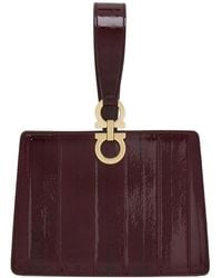 Ferragamo - Mini Gancini-Embellished Clutch Bag - Lyst