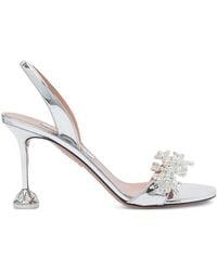 Aquazzura - Sandali Con Cristalli 85Mm - Lyst