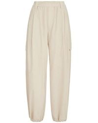 Brunello Cucinelli - Techno Cotton And Cashmere Corduroy Baggy Cargo Trousers - Lyst