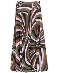 PUCCI - Iride-Print Maxi Skirt - Lyst