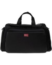 DIESEL - Logo-Patch Pocket-Detail Duffle Bag - Lyst