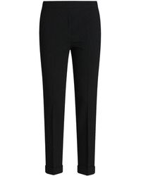Etro - Cropped Wool-blend Trousers - Lyst