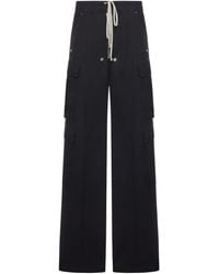 Rick Owens - Cargo Wool Trousers - Lyst