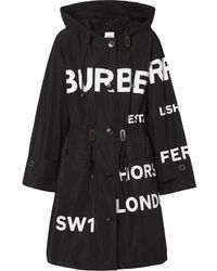 burberry belted parka