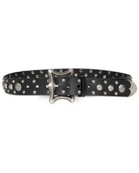 THUG CLUB - Cinturón Dragon De Piel Con Apliques - Lyst