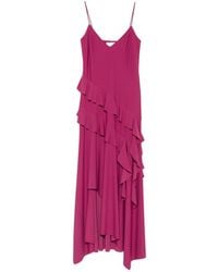 Love Moschino - Ruffled Asymmetric Dress - Lyst