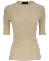 Fabiana Filippi - Ribbed-Knit T-Shirt - Lyst