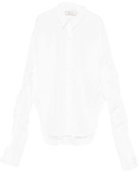 Blumarine - Hemd mit gerafften Ärmeln - Lyst