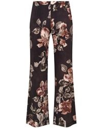 Maliparmi - Frosted Blossom Floral-Print Trousers - Lyst