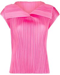 Pleats Please Issey Miyake - Monthly Colors July Pleated Top - Lyst