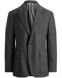 Ralph Lauren - Glenn Bellows Checked Single-Breasted Wool Blazer - Lyst