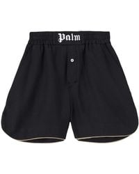 Palm Angels - Shorts Mit Logo-Patch - Lyst