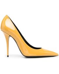 Saint Laurent - 110Mm Zoe Leather Pumps - Lyst