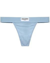 DSquared² - Logo-Patch Thongs - Lyst