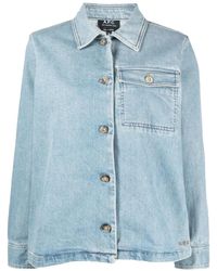 A.P.C. - Chaqueta Vaquera Janice - Lyst