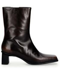 Vagabond Shoemakers - Elvina Square-Toe Leather Ankle Boots - Lyst