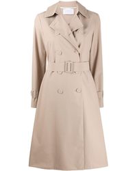 Harris Wharf London Gabardina con doble botonadura - Neutro