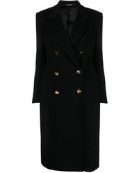 Tagliatore - Double-breasted Notched-lapels Coat - Lyst
