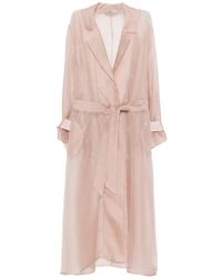 Herno - Silk Belted Coat - Lyst