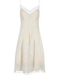Ermanno Scervino - Lace-Detail Midi Dress - Lyst