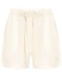Moncler - Logo-Patch Track Shorts - Lyst